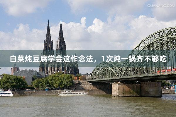 白菜炖豆腐学会这作念法，1次炖一锅齐不够吃
