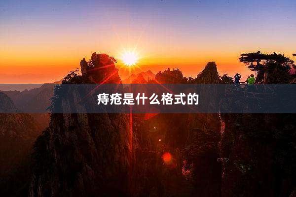 痔疮是什么格式的