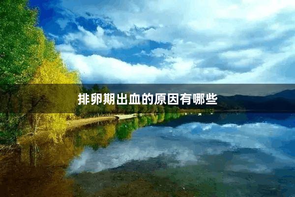 排卵期出血的原因有哪些