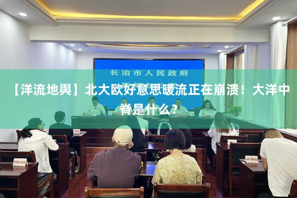【洋流地舆】北大欧好意思暖流正在崩溃！大洋中脊是什么？