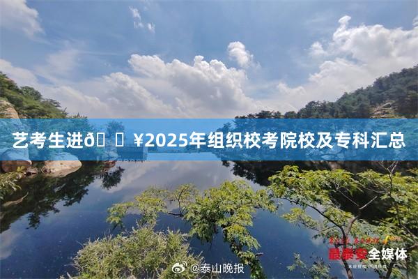艺考生进🔥2025年组织校考院校及专科汇总