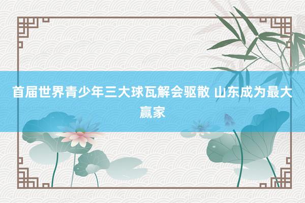 首届世界青少年三大球瓦解会驱散 山东成为最大赢家