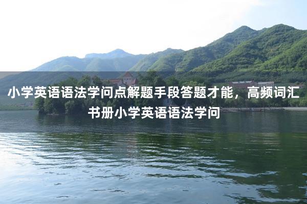 小学英语语法学问点解题手段答题才能，高频词汇书册小学英语语法学问