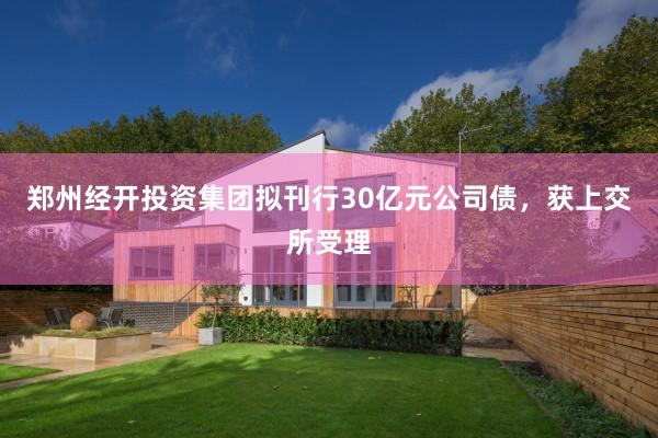 郑州经开投资集团拟刊行30亿元公司债，获上交所受理